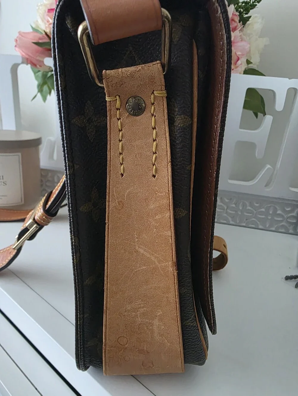 Louis Vuitton Monogram Crossbody in Brown and Tan